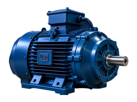 Motor elétrico trifásico WEG azul